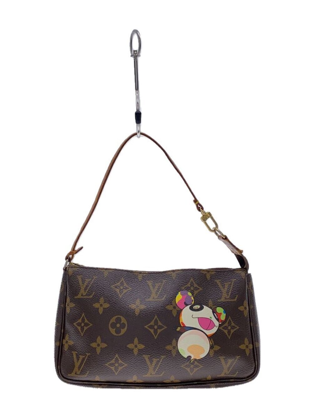 Louis Vuitton Pochette Accessoires Monogram Panda Pouch Clutch Brown All over